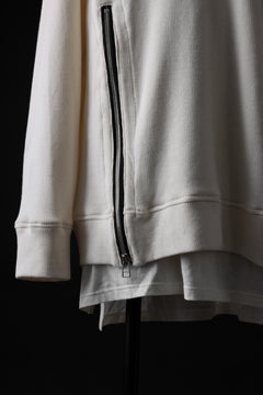 画像をギャラリービューアに読み込む, A.F ARTEFACT LAYERED ZIP PULLOVER / COTTON KNIT+JERSEY (IVORY)