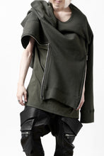 画像をギャラリービューアに読み込む, A.F ARTEFACT LAYERED ZIP PULLOVER / COTTON KNIT+JERSEY (KHAKI)