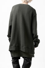 画像をギャラリービューアに読み込む, A.F ARTEFACT LAYERED ZIP PULLOVER / COTTON KNIT+JERSEY (KHAKI)