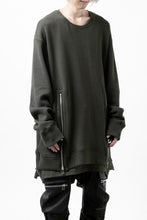 画像をギャラリービューアに読み込む, A.F ARTEFACT LAYERED ZIP PULLOVER / COTTON KNIT+JERSEY (KHAKI)