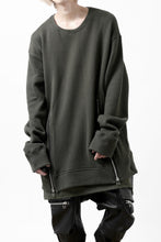 画像をギャラリービューアに読み込む, A.F ARTEFACT LAYERED ZIP PULLOVER / COTTON KNIT+JERSEY (KHAKI)