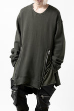 画像をギャラリービューアに読み込む, A.F ARTEFACT LAYERED ZIP PULLOVER / COTTON KNIT+JERSEY (KHAKI)