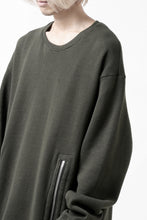画像をギャラリービューアに読み込む, A.F ARTEFACT LAYERED ZIP PULLOVER / COTTON KNIT+JERSEY (KHAKI)