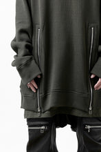 画像をギャラリービューアに読み込む, A.F ARTEFACT LAYERED ZIP PULLOVER / COTTON KNIT+JERSEY (KHAKI)