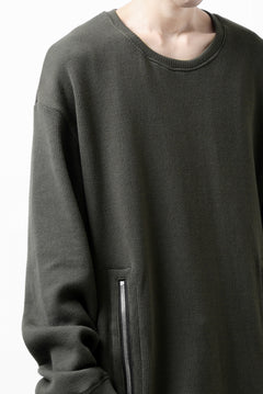 画像をギャラリービューアに読み込む, A.F ARTEFACT LAYERED ZIP PULLOVER / COTTON KNIT+JERSEY (KHAKI)