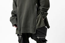 画像をギャラリービューアに読み込む, A.F ARTEFACT LAYERED ZIP PULLOVER / COTTON KNIT+JERSEY (KHAKI)