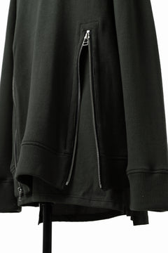 画像をギャラリービューアに読み込む, A.F ARTEFACT LAYERED ZIP PULLOVER / COTTON KNIT+JERSEY (KHAKI)