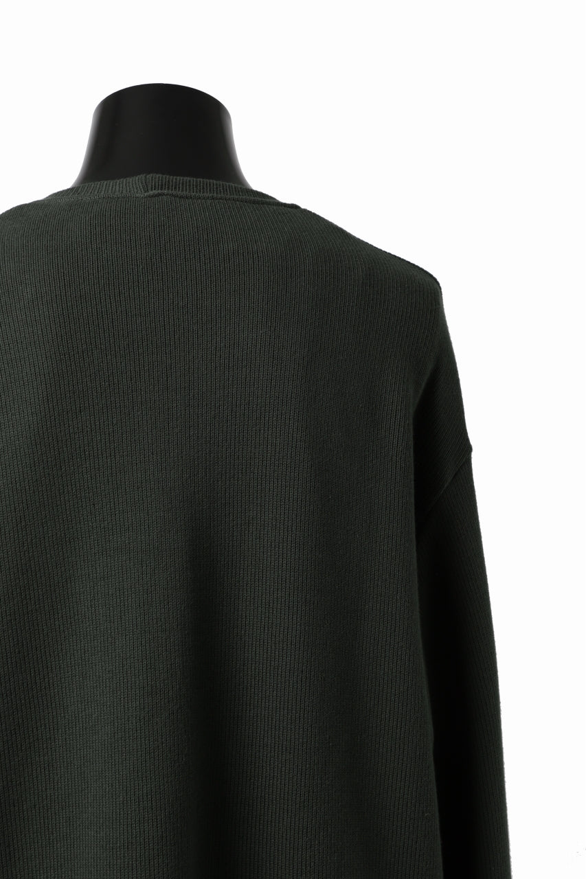画像をギャラリービューアに読み込む, A.F ARTEFACT LAYERED ZIP PULLOVER / COTTON KNIT+JERSEY (KHAKI)