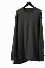 画像をギャラリービューアに読み込む, A.F ARTEFACT LAYERED ZIP PULLOVER / COTTON KNIT+JERSEY (KHAKI)