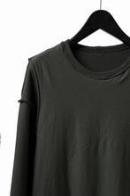 画像をギャラリービューアに読み込む, A.F ARTEFACT LAYERED ZIP PULLOVER / COTTON KNIT+JERSEY (KHAKI)