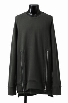 画像をギャラリービューアに読み込む, A.F ARTEFACT LAYERED ZIP PULLOVER / COTTON KNIT+JERSEY (KHAKI)