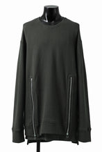 画像をギャラリービューアに読み込む, A.F ARTEFACT LAYERED ZIP PULLOVER / COTTON KNIT+JERSEY (KHAKI)