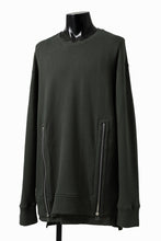 画像をギャラリービューアに読み込む, A.F ARTEFACT LAYERED ZIP PULLOVER / COTTON KNIT+JERSEY (KHAKI)