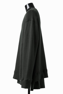 画像をギャラリービューアに読み込む, A.F ARTEFACT LAYERED ZIP PULLOVER / COTTON KNIT+JERSEY (KHAKI)