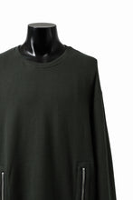 画像をギャラリービューアに読み込む, A.F ARTEFACT LAYERED ZIP PULLOVER / COTTON KNIT+JERSEY (KHAKI)