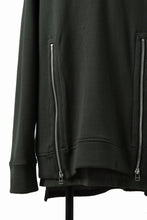 画像をギャラリービューアに読み込む, A.F ARTEFACT LAYERED ZIP PULLOVER / COTTON KNIT+JERSEY (KHAKI)