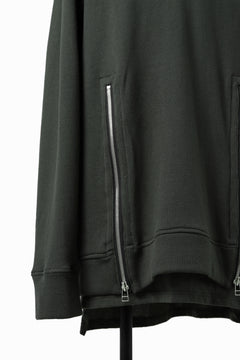 画像をギャラリービューアに読み込む, A.F ARTEFACT LAYERED ZIP PULLOVER / COTTON KNIT+JERSEY (KHAKI)