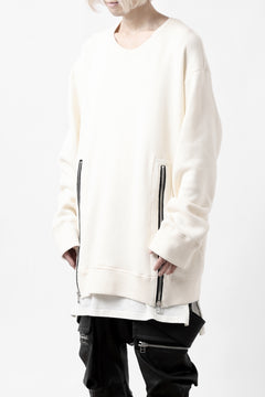 画像をギャラリービューアに読み込む, A.F ARTEFACT LAYERED ZIP PULLOVER / COTTON KNIT+JERSEY (IVORY)