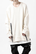 画像をギャラリービューアに読み込む, A.F ARTEFACT LAYERED ZIP PULLOVER / COTTON KNIT+JERSEY (IVORY)
