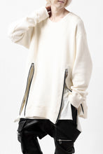 画像をギャラリービューアに読み込む, A.F ARTEFACT LAYERED ZIP PULLOVER / COTTON KNIT+JERSEY (IVORY)