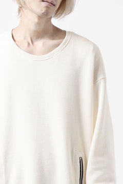 画像をギャラリービューアに読み込む, A.F ARTEFACT LAYERED ZIP PULLOVER / COTTON KNIT+JERSEY (IVORY)