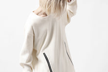 画像をギャラリービューアに読み込む, A.F ARTEFACT LAYERED ZIP PULLOVER / COTTON KNIT+JERSEY (IVORY)