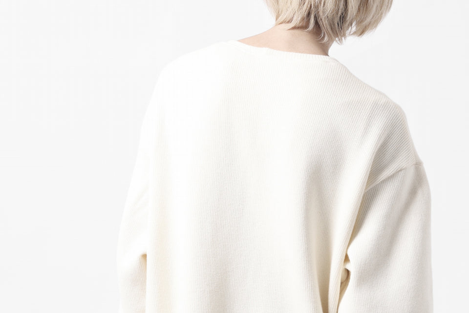 画像をギャラリービューアに読み込む, A.F ARTEFACT LAYERED ZIP PULLOVER / COTTON KNIT+JERSEY (IVORY)