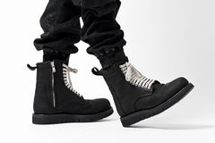 Load image into Gallery viewer, A.F ARTEFACT CARGO SAROUEL SKINNY PANTS / STRETCH COTTON DENIM (BLACK)