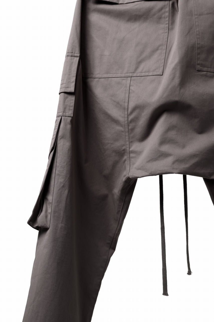 画像をギャラリービューアに読み込む, A.F ARTEFACT FRONT ZIP CARGO SARROUEL EASY PANTS (GREY)