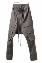 画像をギャラリービューアに読み込む, A.F ARTEFACT FRONT ZIP CARGO SARROUEL EASY PANTS (GREY)