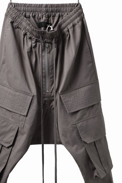 画像をギャラリービューアに読み込む, A.F ARTEFACT FRONT ZIP CARGO SARROUEL EASY PANTS (GREY)