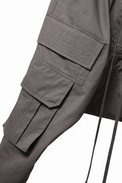 画像をギャラリービューアに読み込む, A.F ARTEFACT FRONT ZIP CARGO SARROUEL EASY PANTS (GREY)