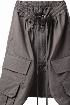 画像をギャラリービューアに読み込む, A.F ARTEFACT FRONT ZIP CARGO SARROUEL EASY PANTS (GREY)