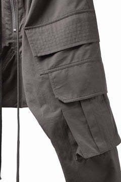 画像をギャラリービューアに読み込む, A.F ARTEFACT FRONT ZIP CARGO SARROUEL EASY PANTS (GREY)