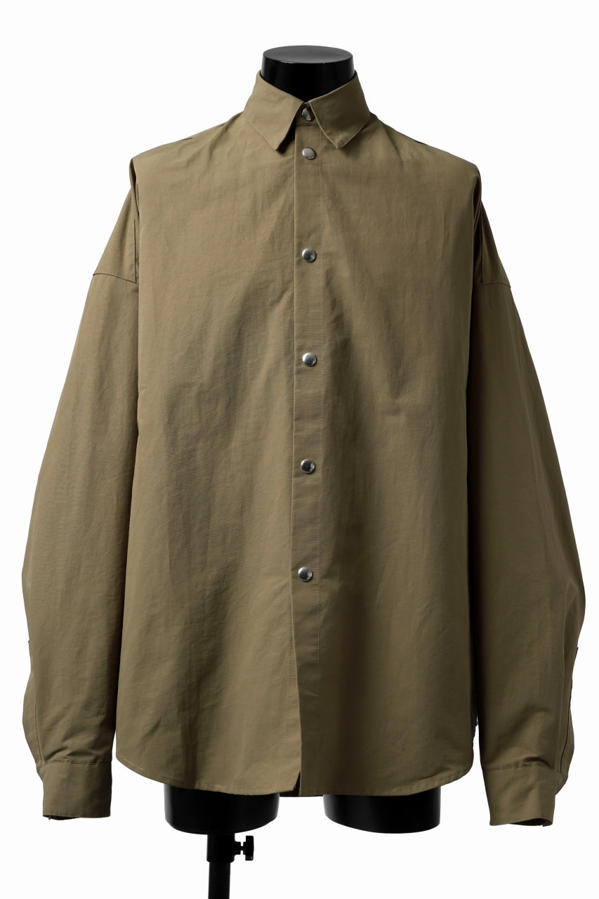 画像をギャラリービューアに読み込む, A.F ARTEFACT SNAPPED COCOON SHIRT (BEIGE)