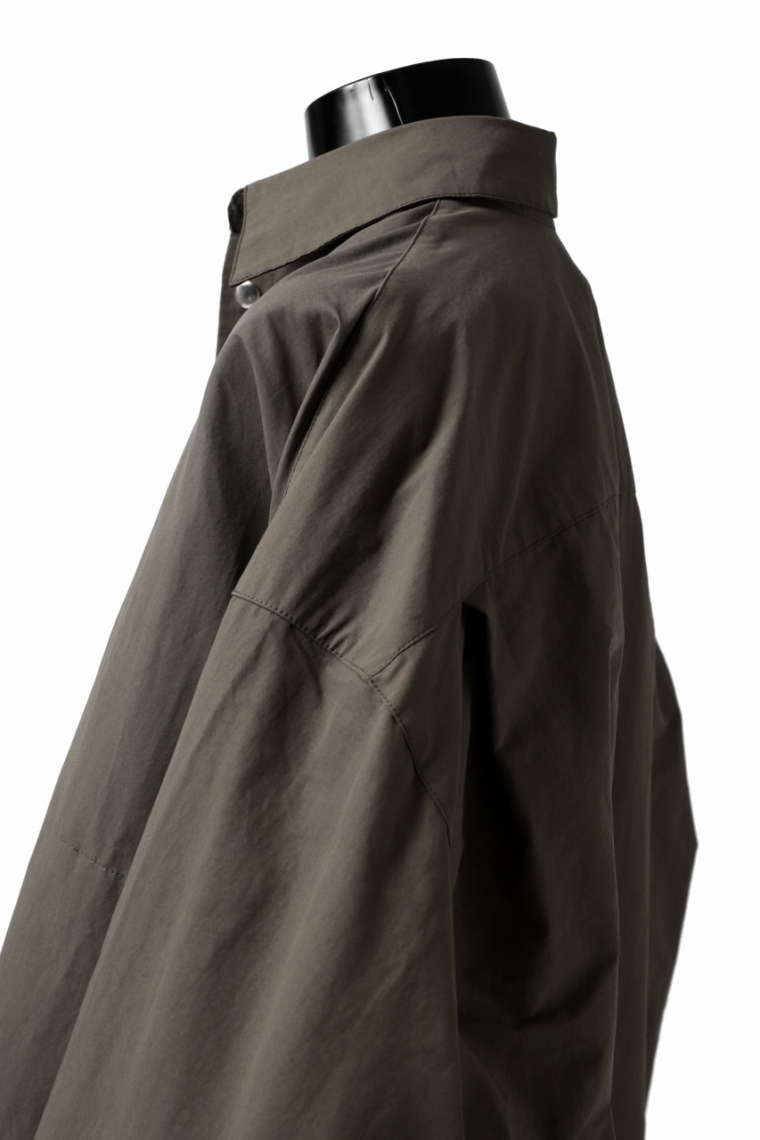 画像をギャラリービューアに読み込む, A.F ARTEFACT SNAPPED COCOON SHIRT (KHAKI)