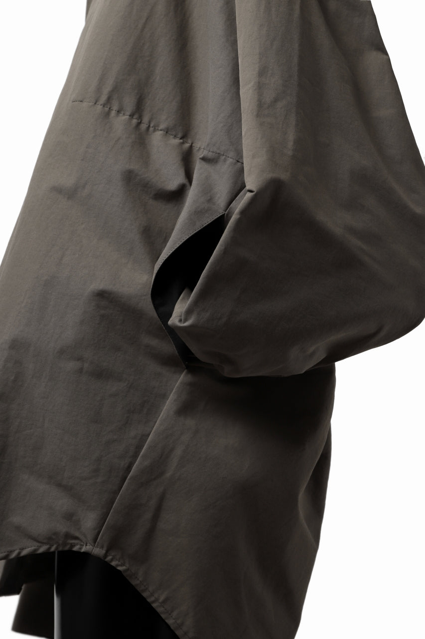 画像をギャラリービューアに読み込む, A.F ARTEFACT SNAPPED COCOON SHIRT (KHAKI)