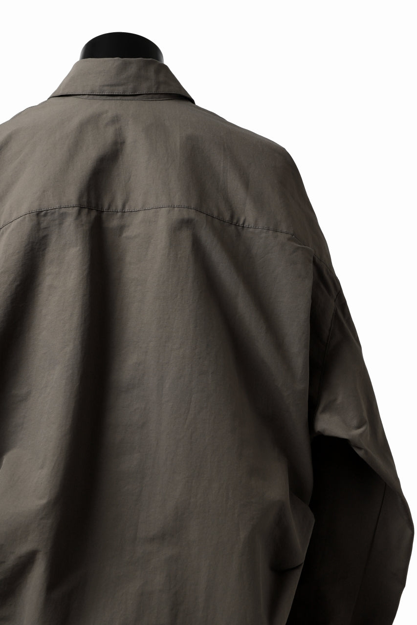 画像をギャラリービューアに読み込む, A.F ARTEFACT SNAPPED COCOON SHIRT (KHAKI)
