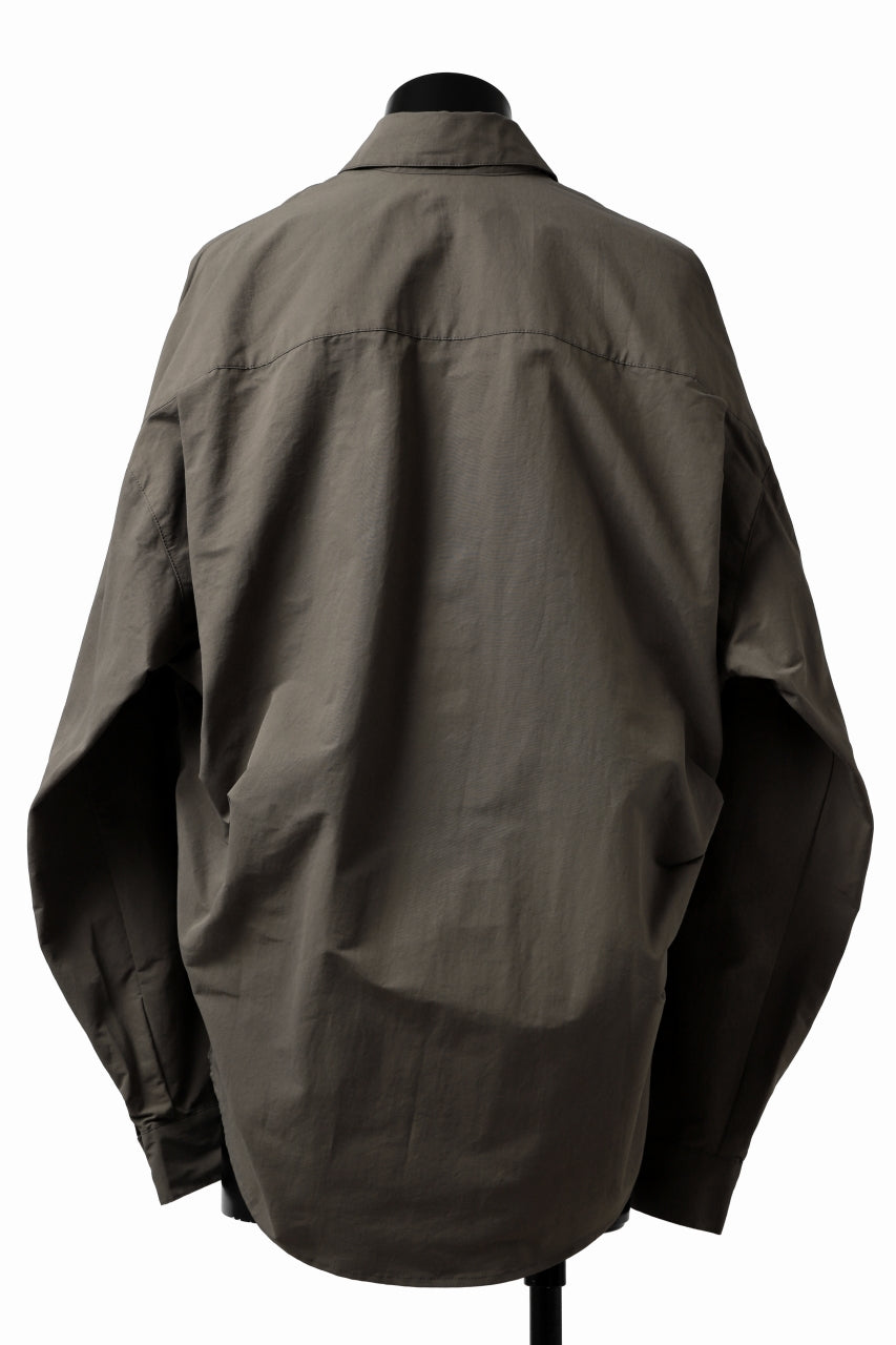 画像をギャラリービューアに読み込む, A.F ARTEFACT SNAPPED COCOON SHIRT (KHAKI)