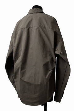 画像をギャラリービューアに読み込む, A.F ARTEFACT SNAPPED COCOON SHIRT (KHAKI)