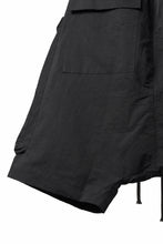 画像をギャラリービューアに読み込む, A.F ARTEFACT RADICAL-ZIP MILITARY SARROUEL SHORTS (BLACK)