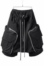 画像をギャラリービューアに読み込む, A.F ARTEFACT RADICAL-ZIP MILITARY SARROUEL SHORTS (BLACK)