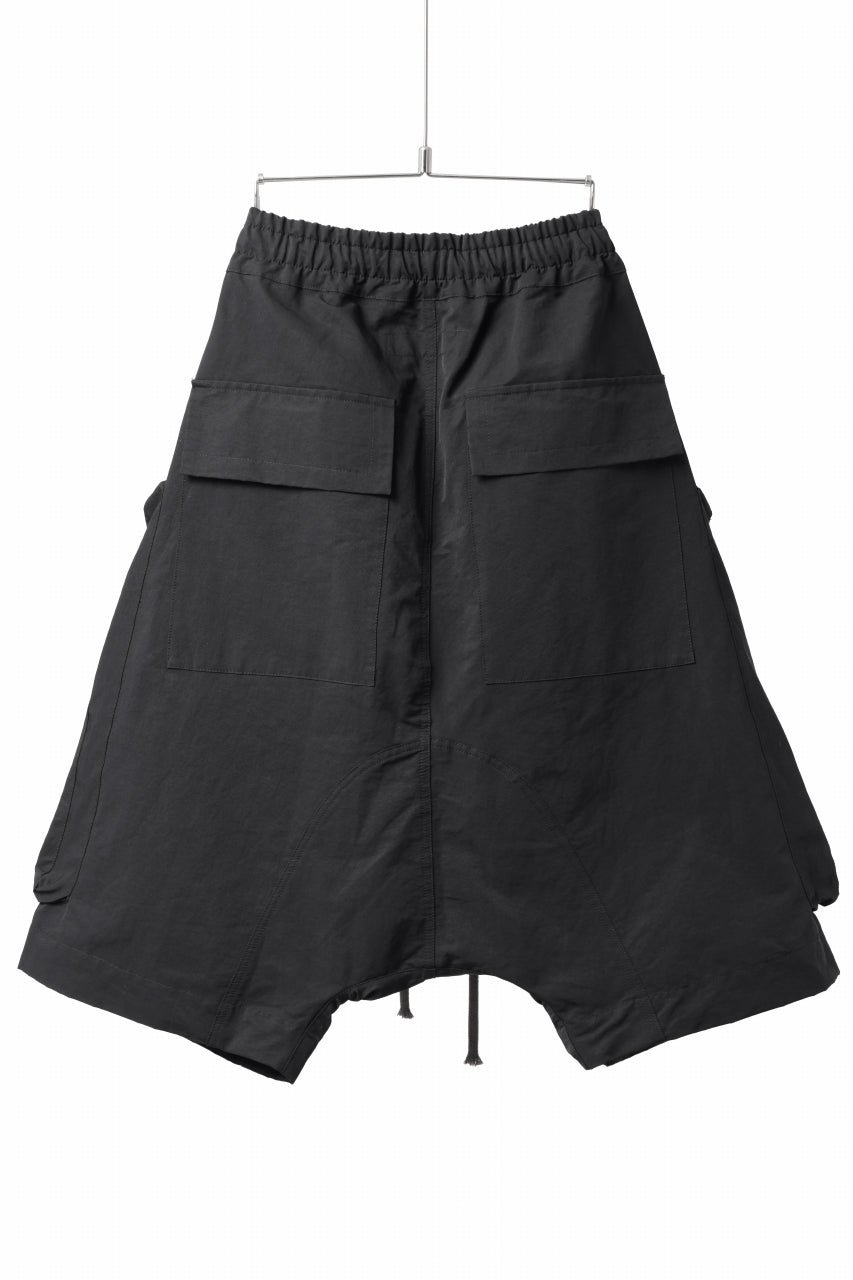 画像をギャラリービューアに読み込む, A.F ARTEFACT RADICAL-ZIP MILITARY SARROUEL SHORTS (BLACK)