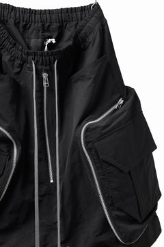 画像をギャラリービューアに読み込む, A.F ARTEFACT RADICAL-ZIP MILITARY SARROUEL SHORTS (BLACK)