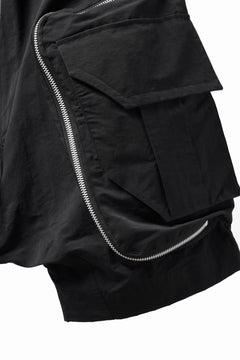 画像をギャラリービューアに読み込む, A.F ARTEFACT RADICAL-ZIP MILITARY SARROUEL SHORTS (BLACK)