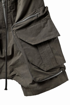 画像をギャラリービューアに読み込む, A.F ARTEFACT RADICAL-ZIP MILITARY SARROUEL SHORTS (KHAKI)