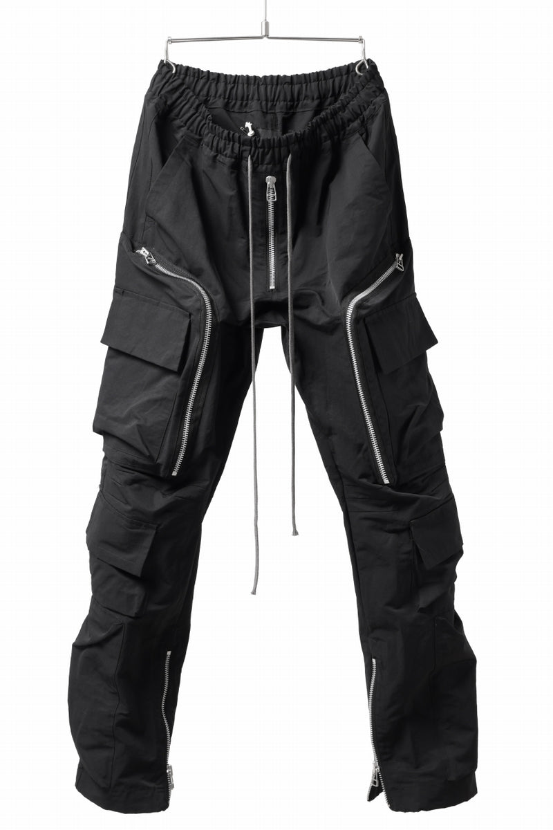 A.F ARTEFACT RADICAL-ZIP FIELD PANTS (BLACK)