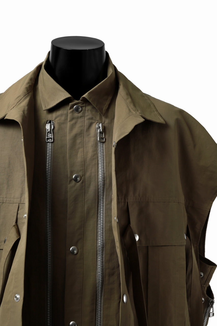 画像をギャラリービューアに読み込む, A.F ARTEFACT DOUBLE-LAYERED WORK VEST (BEIGE)