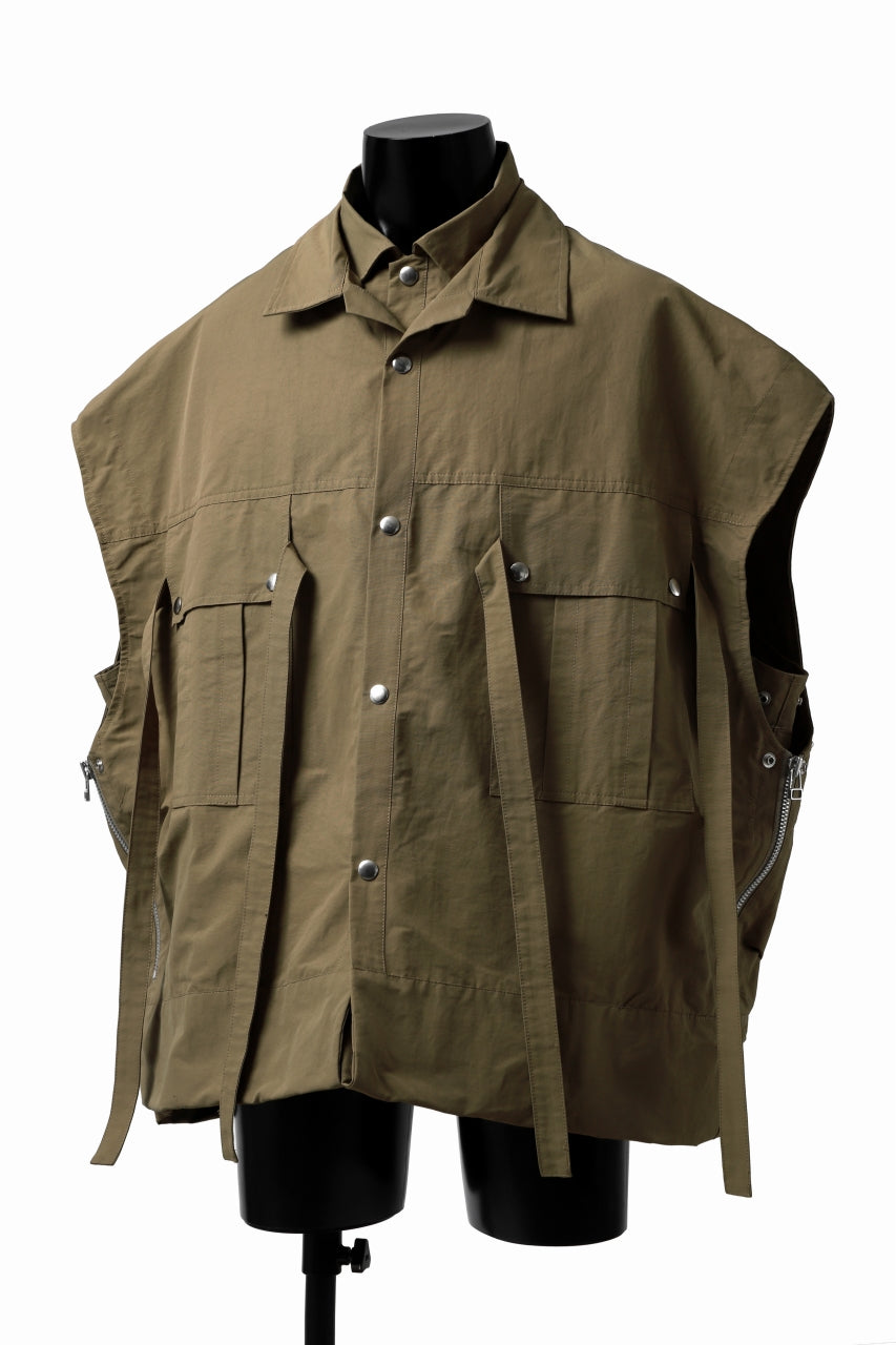 画像をギャラリービューアに読み込む, A.F ARTEFACT DOUBLE-LAYERED WORK VEST (BEIGE)