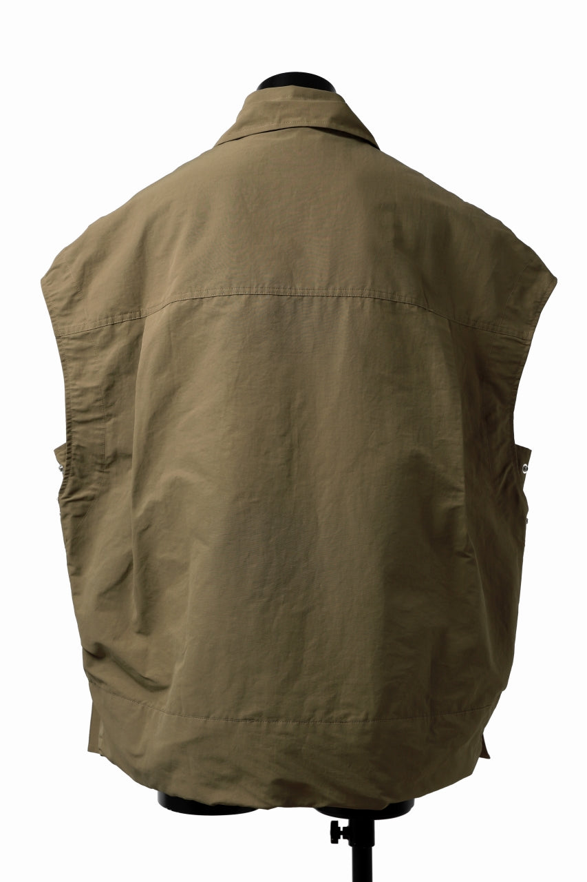 画像をギャラリービューアに読み込む, A.F ARTEFACT DOUBLE-LAYERED WORK VEST (BEIGE)